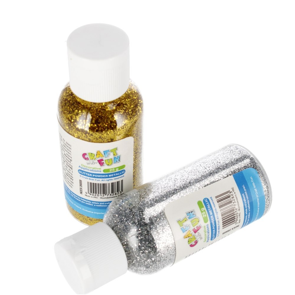 LOOSE GLITTER SILVER/GOLD CRAFT WITH FUN 290859